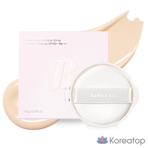 Кушон-основа BANILA CO Cover Lasting Ultimate White Moisture Cushion Foundation Refill, оттенок 19 Light, 14 г, 1 шт.