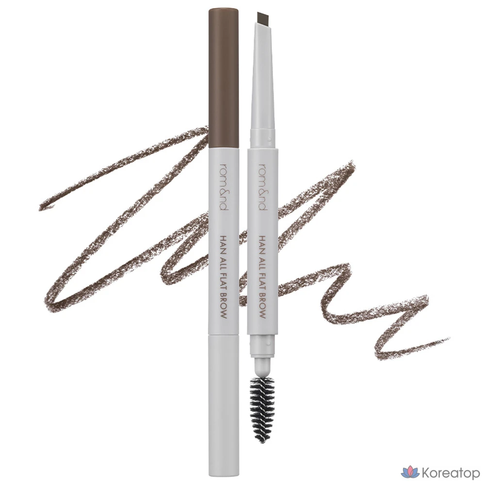 Карандаш для бровей ROM&ND Han All Flat Auto Brow Pencil, оттенок C2 Grace Top, 0.17 г, 1 шт.