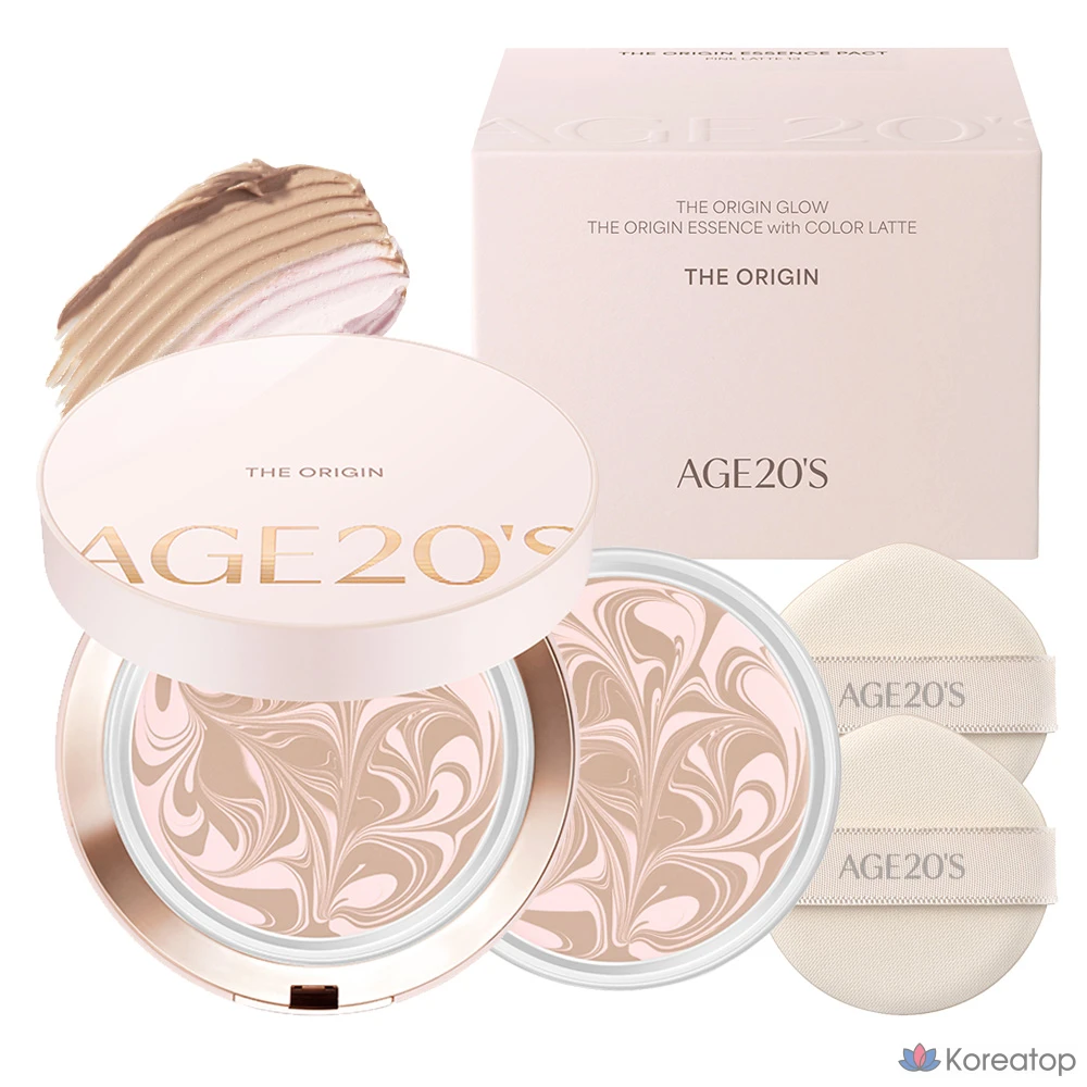 Кушон AGE 20S The Origin Essence Pact, оттенок 13 Pink Latte, 25 г, 2 шт.