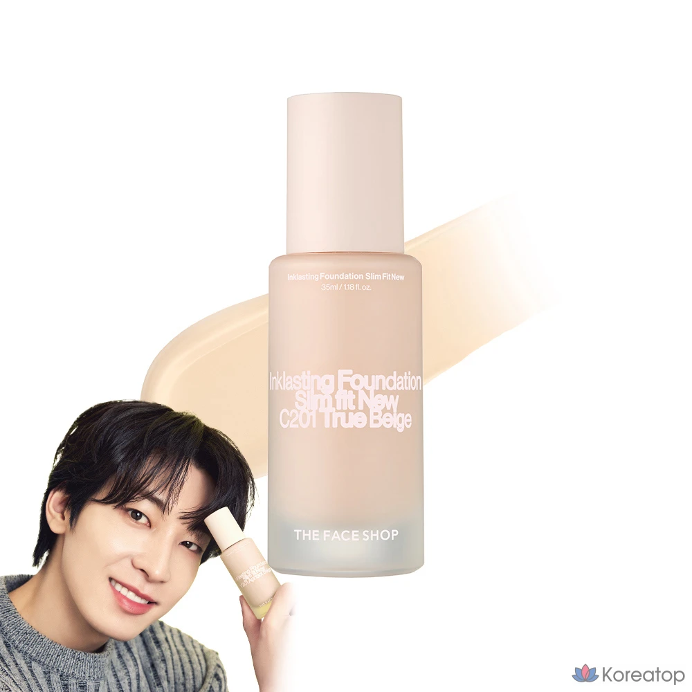 Фундация The Face Shop Ink Lasting Foundation Slim Fit New, оттенок C201, 35 мл, 1 шт.