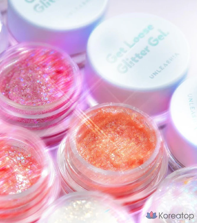 Глиттер-гель для век Unleashia Get Loose Glitter Gel Mini Eyeshadow, оттенок N 3 Gold Obsession, 1 шт., фото 9