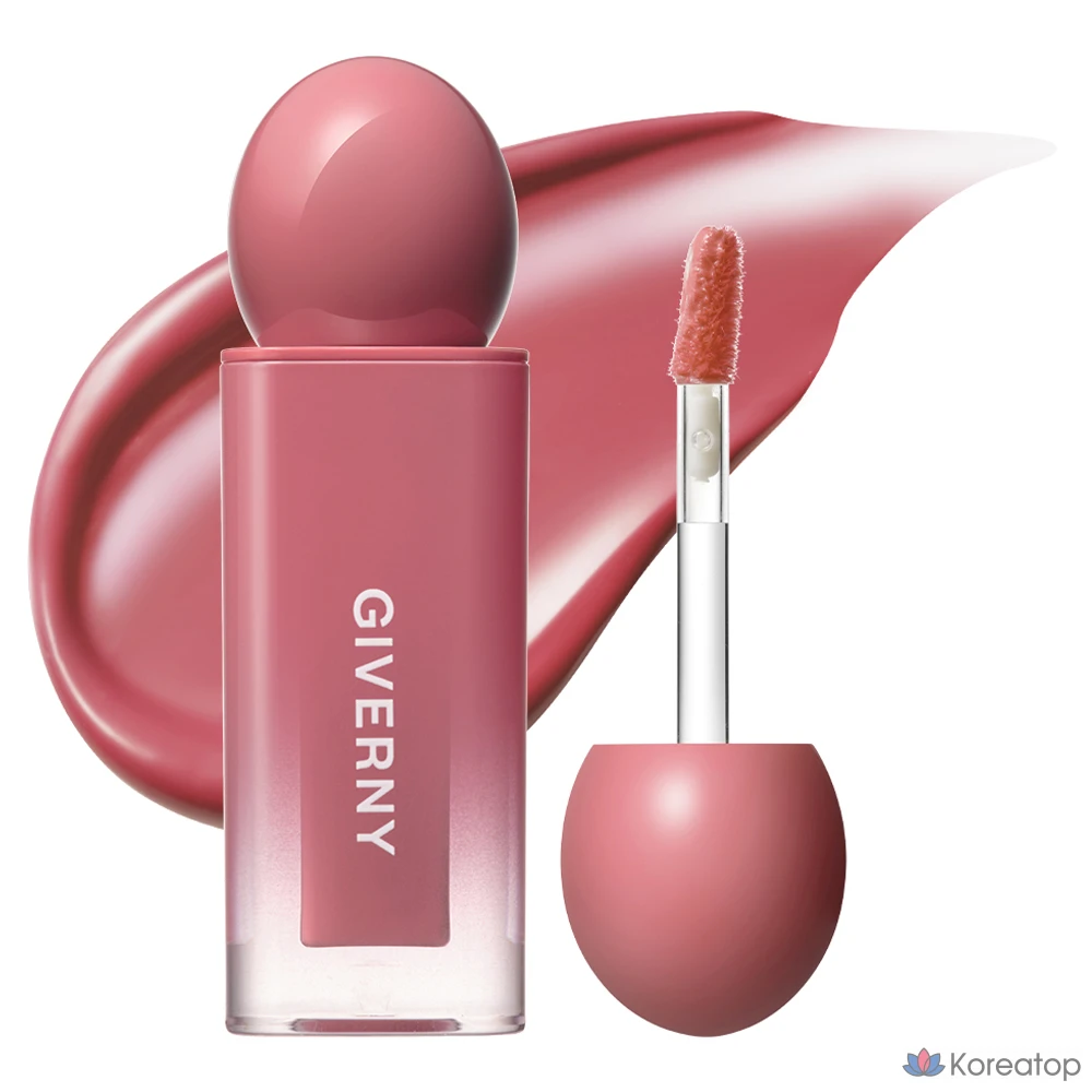 Тинт для губ Giverny Dewy Lip Glaze Tint, оттенок 01 Muted Peach, 4.9 г, 1 шт.