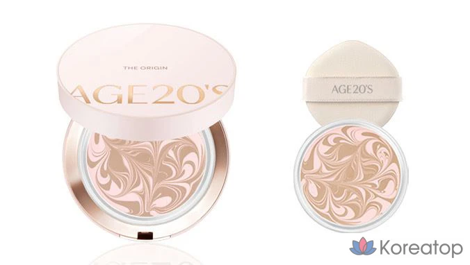 Кушон AGE 20S The Origin Essence Pact, оттенок 13 Pink Latte, 25 г, 2 шт., фото 2