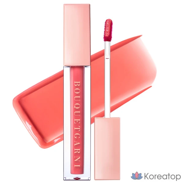 Тинт для губ Bouquet garni Glam Dew Lip Tint, оттенок 01 Peach Ade, 3.5 г, 1 шт.