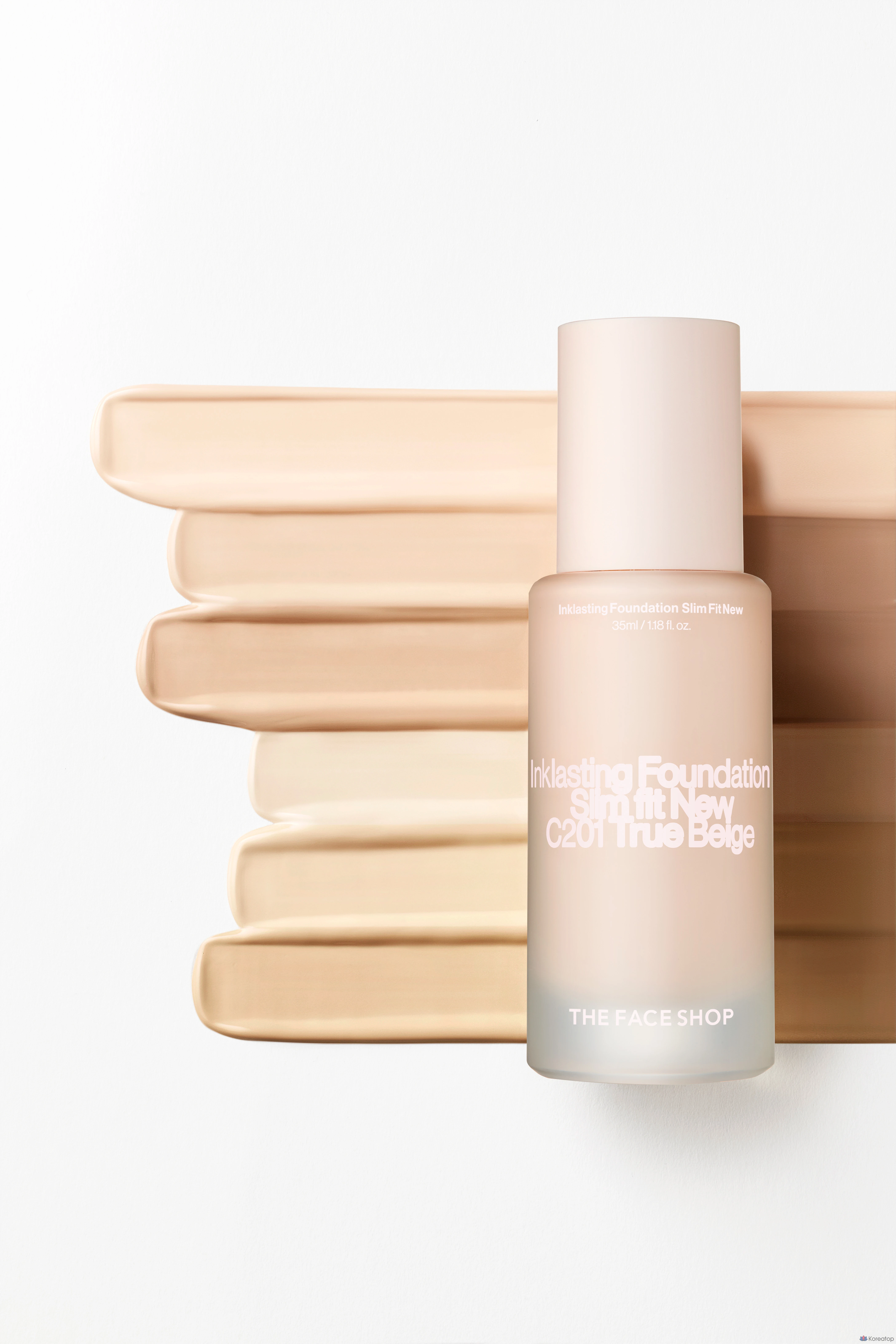 Фундация The Face Shop Ink Lasting Foundation Slim Fit New, оттенок C201, 35 мл, 1 шт., фото 4