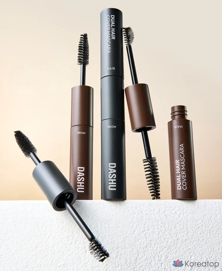 Тушь для ресниц и бровей DASHU Daily Dual Hair Cover Mascara, оттенок 02 Natural Brown, 10 г, 1 шт., фото 9