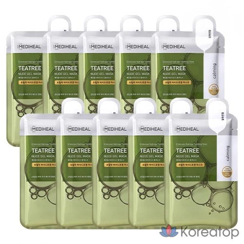 Тканевая маска для лица MEDIHEAL Tea Tree Nude Gel Mask, 10 шт.