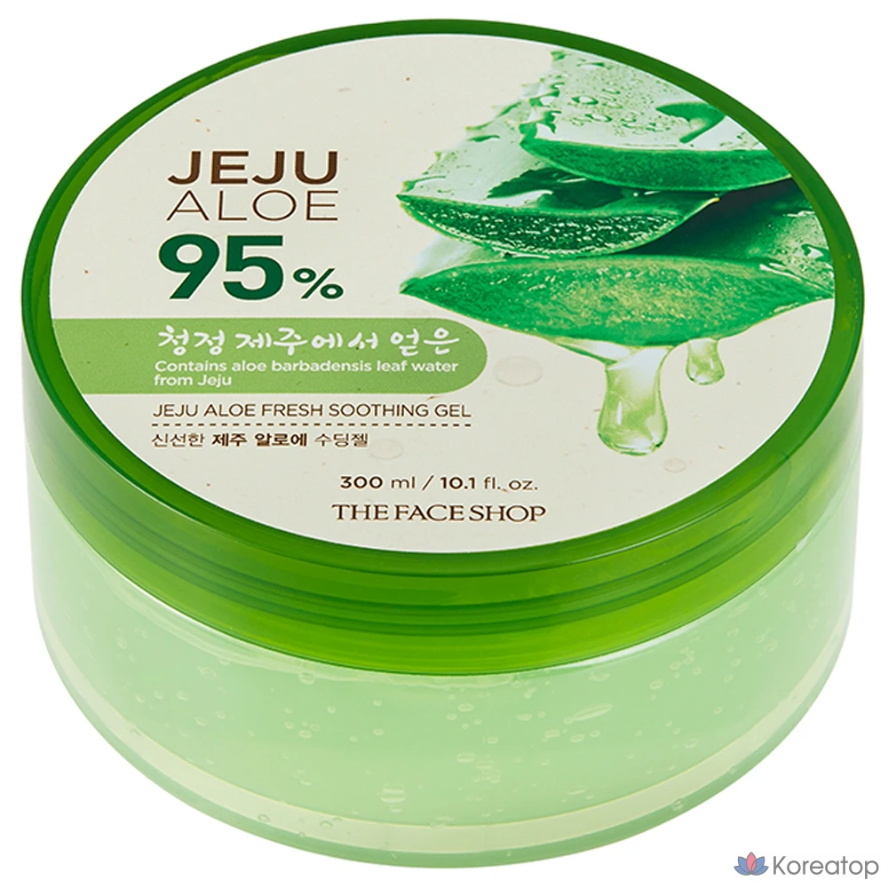 Гель для лица The Face Shop Fresh Jeju Aloe Soothing Gel, 300 мл, 1 шт.