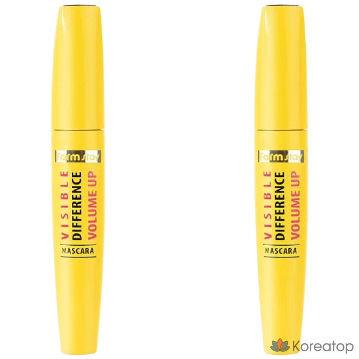 Тушь для ресниц FarmStay Visible Volume Up Mascara, оттенок Black, 12 г, 2 шт.