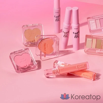 Тушь для ресниц Etude House Curl Fix Mascara + Щипцы для завивки Set, оттенок Black, 8 г, 1 шт.