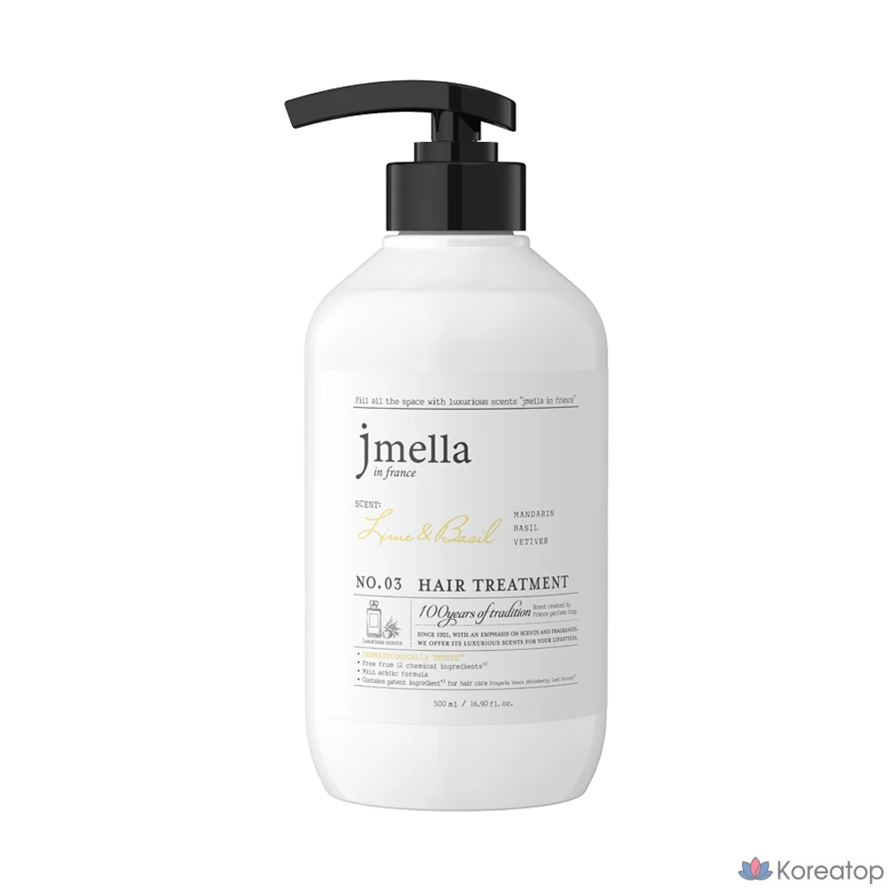 Кондиционер для волос Jmella In France Lime & Basil Hair Treatment, аромат Citrus, 500 мл, 1 шт.