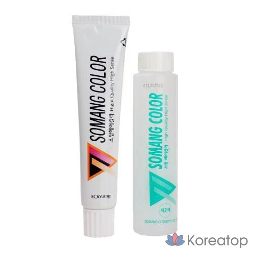 Краска для волос Incus Somang Hair Color 1 2제, оттенок N2 Dark Brown, 60 г, 1 шт.