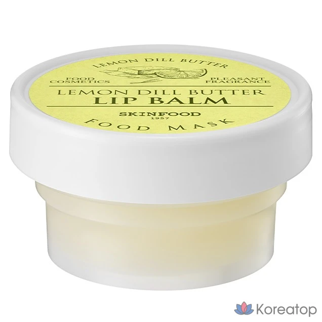 Бальзам для губ Skinfood Butter Food Mask Lip Balm, оттенок Lemon Dill, 21 г, 1 шт.