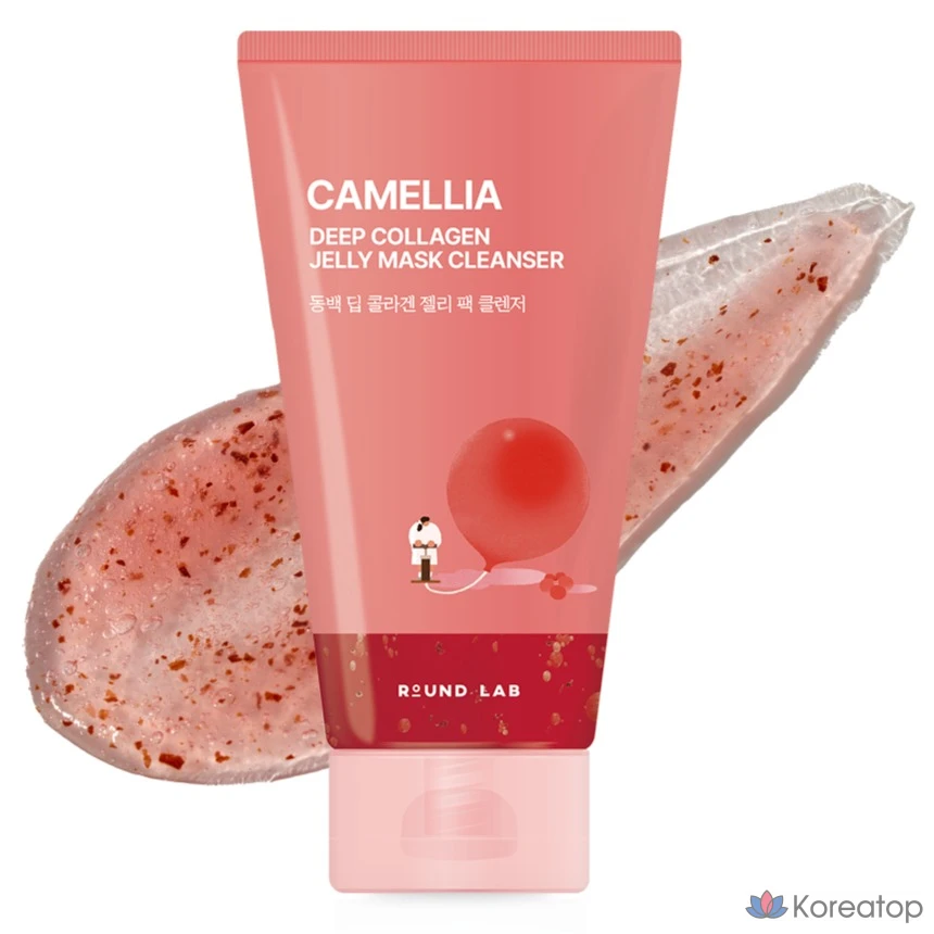 Гель-очищающее средство Round Lab Camellia Deep Collagen Jelly Pack Cleanser, 150 мл, 1 шт.