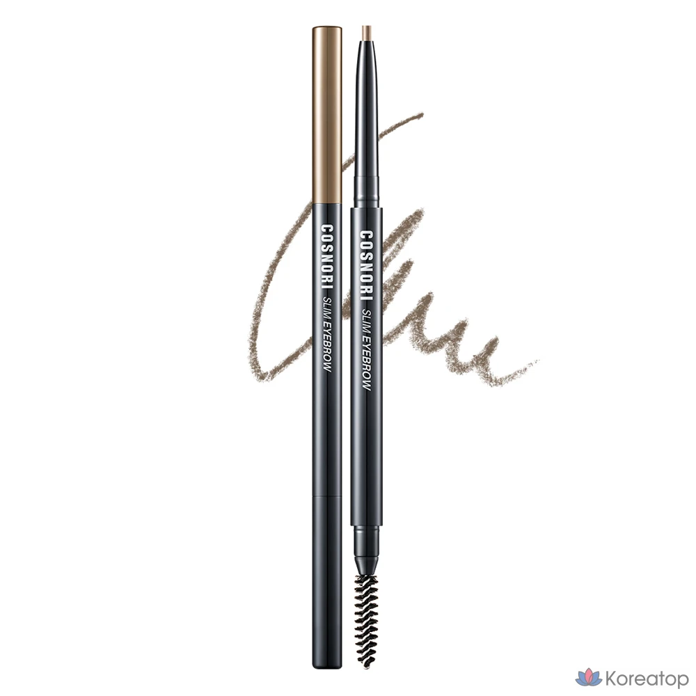 Карандаш для бровей Cosnori Slim Eyebrow Pencil, оттенок 02 Ginger Cookie, 0.13 г, 1 шт.