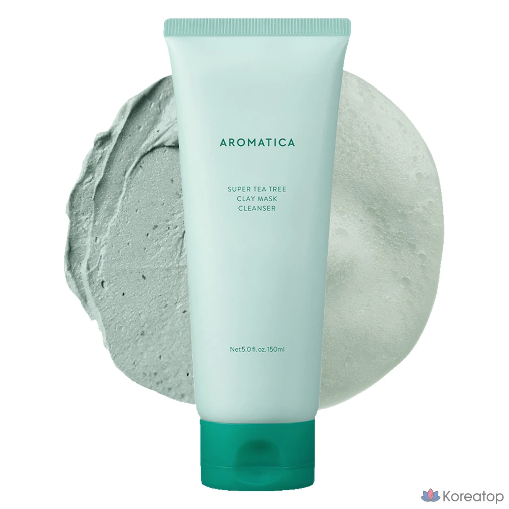 Очищающая маска-скраб Aromatica Super Tea Tree Clay Mask Cleanser, 150 мл, 1 шт.