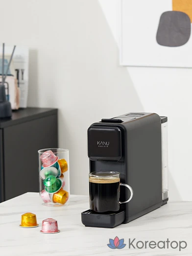 Кофемашина Kanu Barista Pebble Capsule Coffee Machine + Welcome Capsule Kit, Pebble Black, фото 9