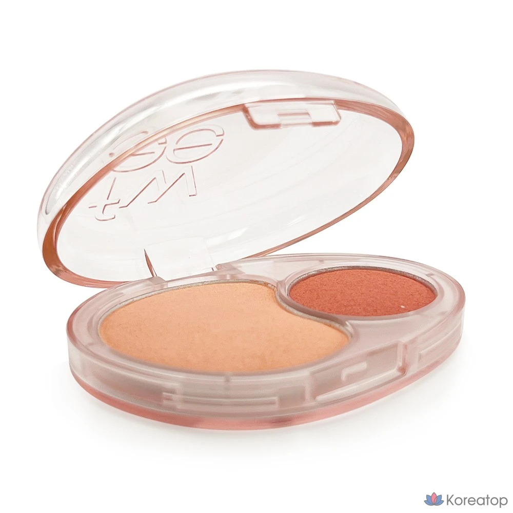 Румяна fwee Mellow Dual Blusher, оттенок CR01 Juicy Smile, 1 шт.