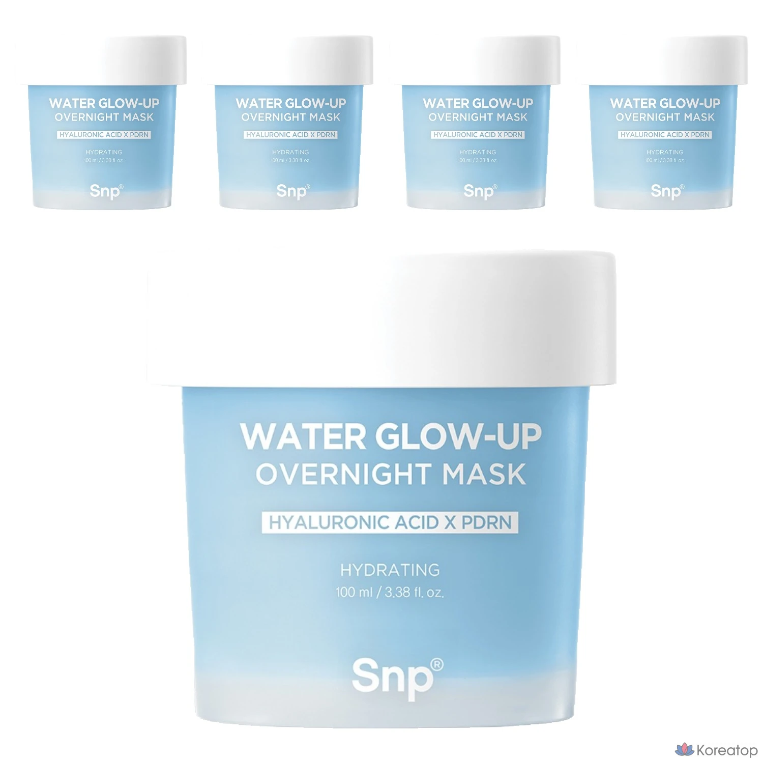 Тканевая маска для лица SNP Moisture Sleeping Mask, 100 мл, 5 шт.