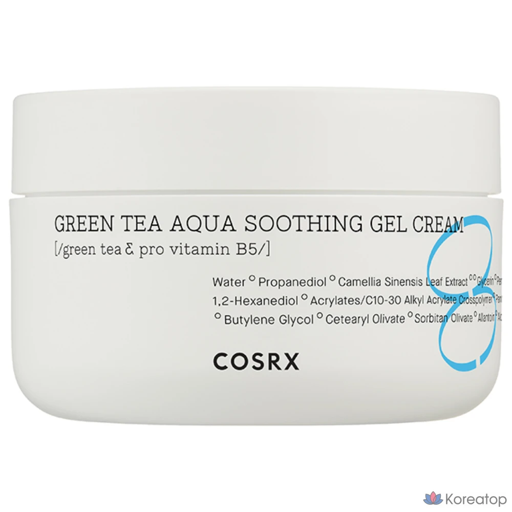 Увлажняющий гель-крем COSRX Hydrium Green Tea Aqua Soothing Gel Cream, 50 мл, 1 шт.