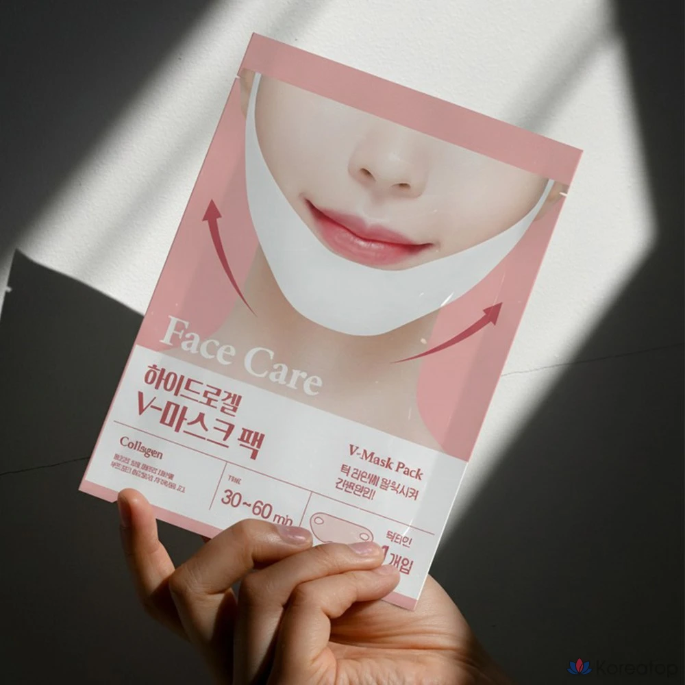 Тканевая маска для лица Lolo Skinny Packmein Hydrogel Collagen V-Linepatch Lifting Mask, 30 шт., фото 4