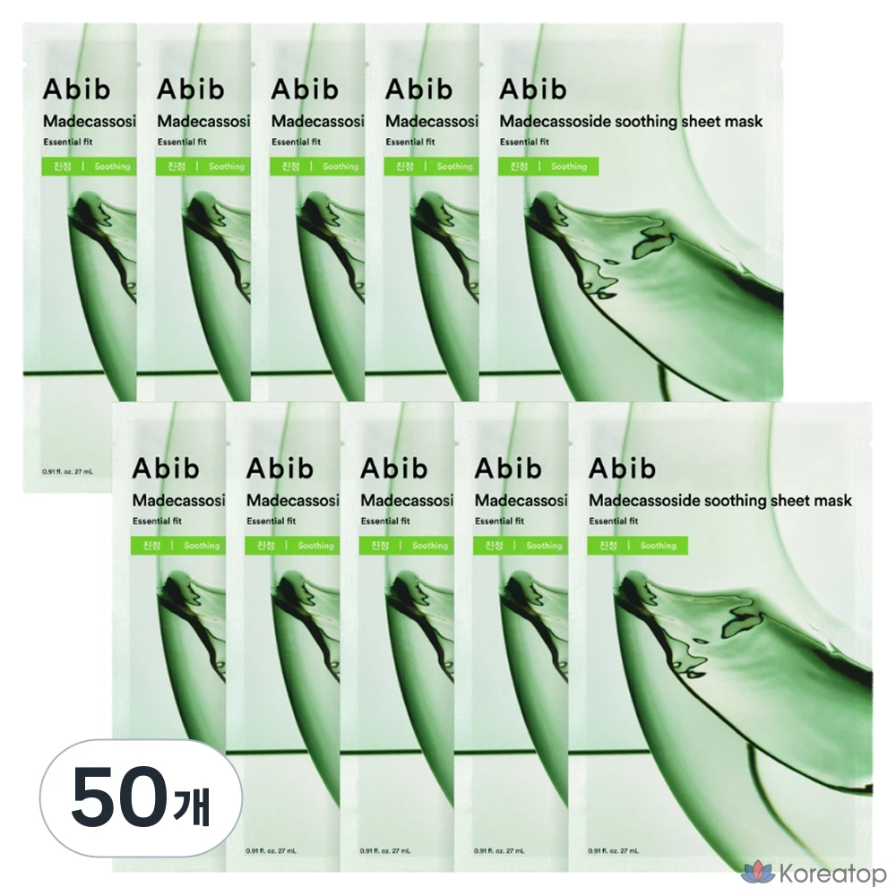 Тканевая маска для лица Abib Madecassoside Cica Essential Fit Mask, 50 шт.