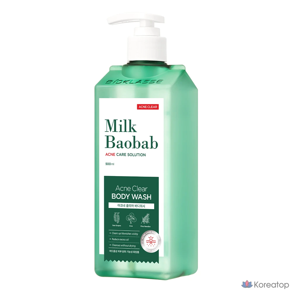 Гель для душа Milk Baobab Acne Clear Body Wash, 500 мл, 1 шт.