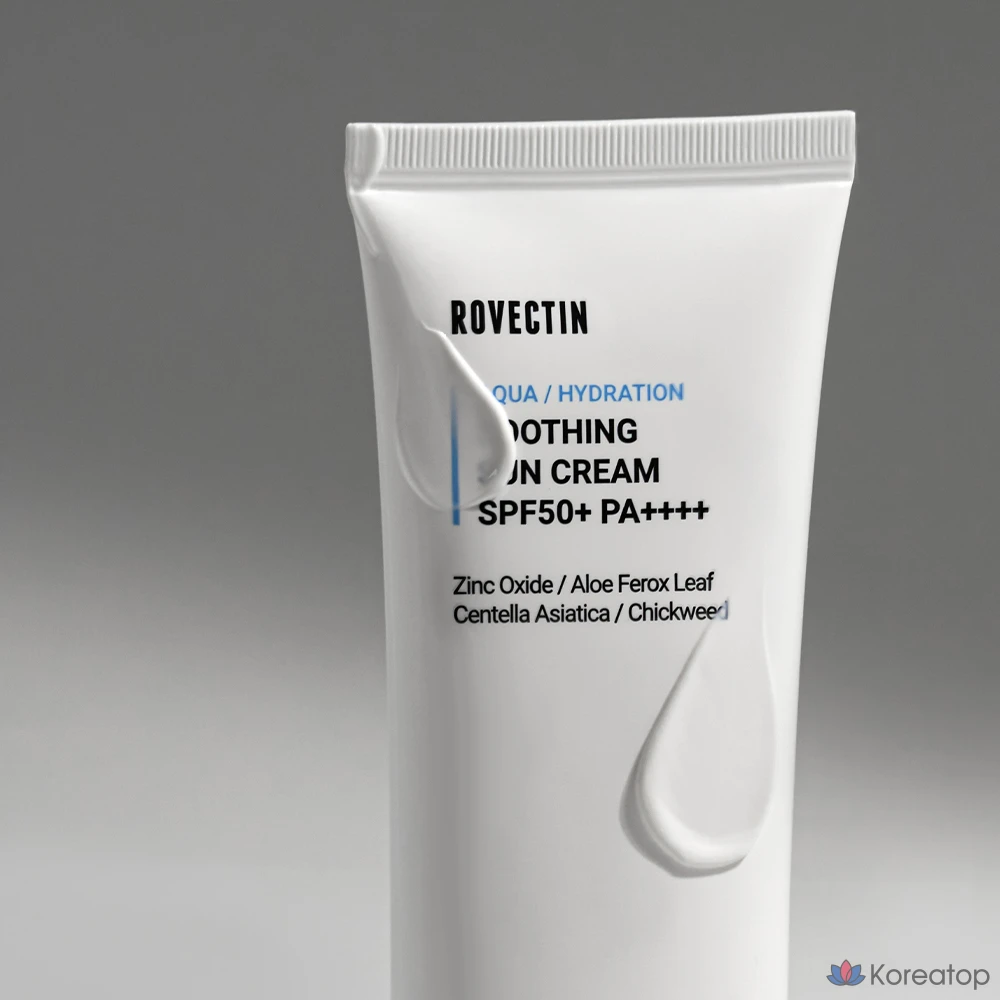 Солнцезащитный крем Rovectin Aqua Soo Moisturizing Sun Cream SPF50+ PA++++, 50 мл, 1 шт.