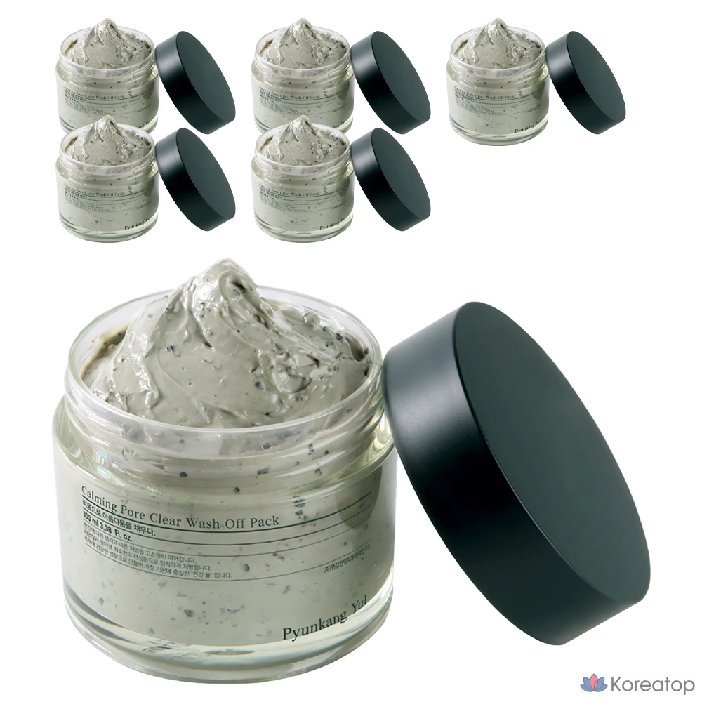 Пилинг-маска для лица Pyunkang Yul Calming Pore Clear Wash-off Pack, 100 г, 6 шт.