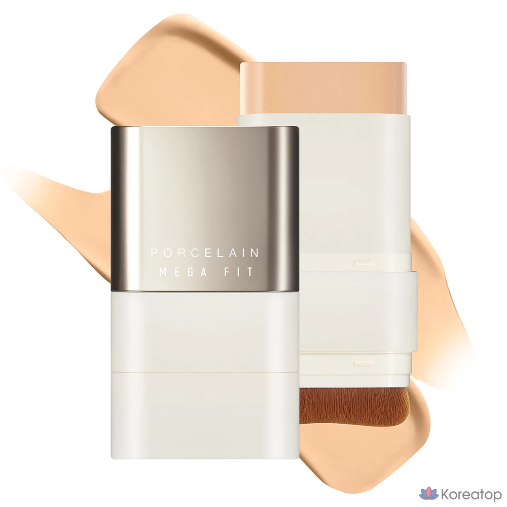 Стик-фундамент CHOSUNGAH Mega Fit Stick Foundation Master Porcelain SPF50+ PA++++, оттенок 02W Honey Beige, 16 г, 1 шт.