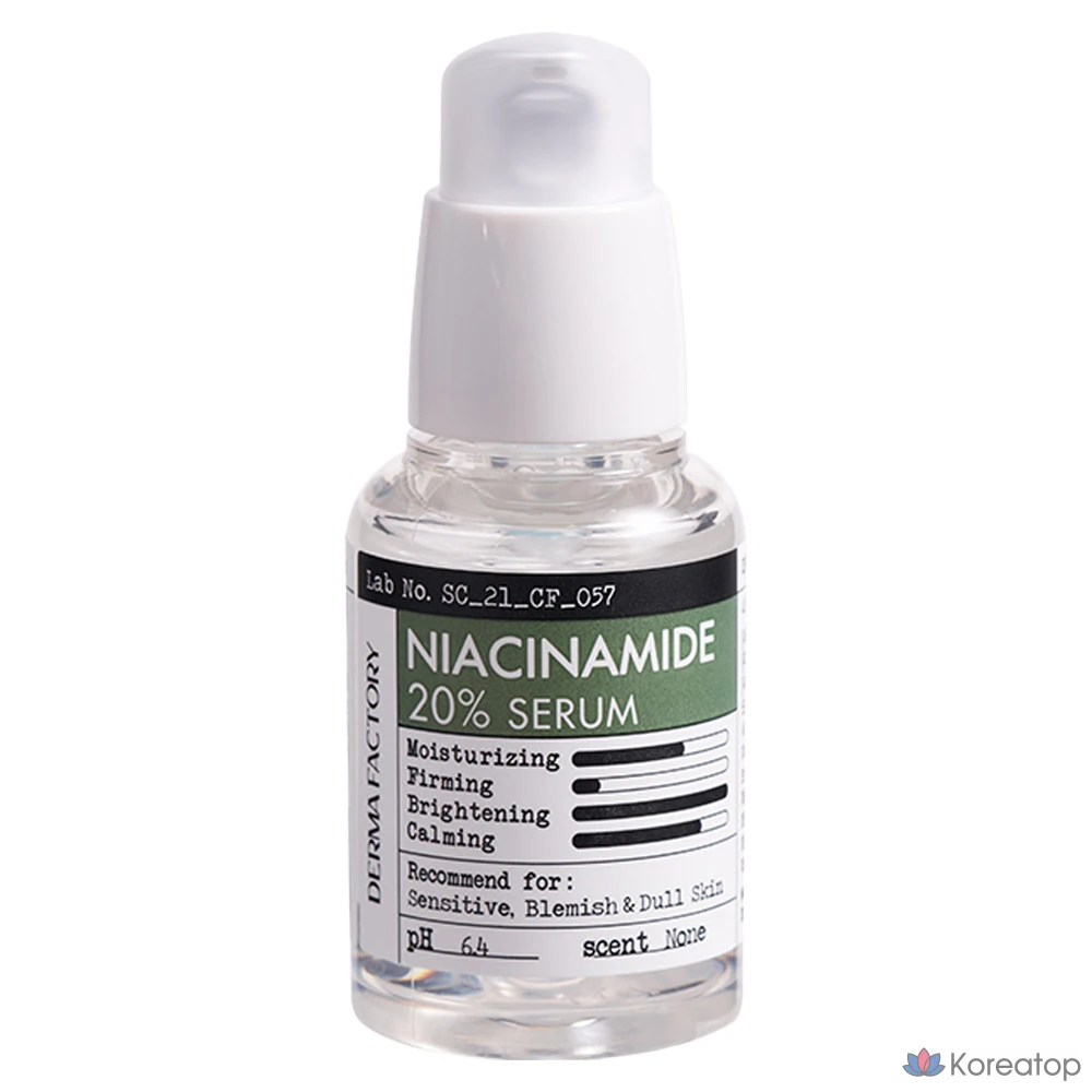 Сыворотка Derma Factory Niacinamide 20% Serum, 30 мл, 1 шт.