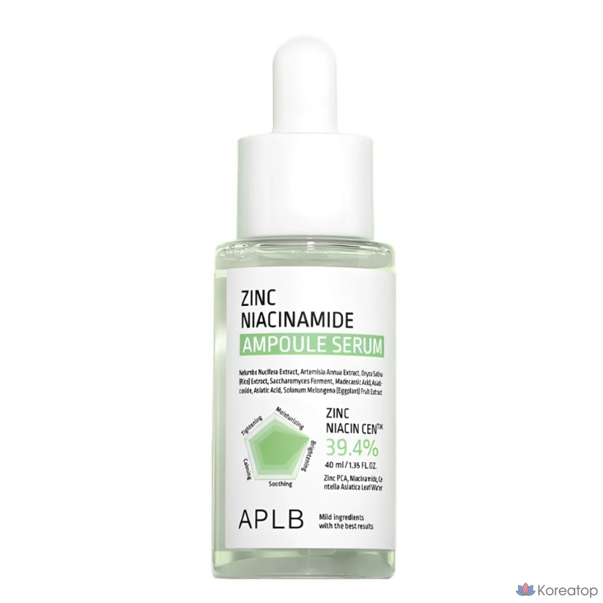 Ампульная сыворотка APLB Zinc Niacinamide Ampoule Serum, 40 мл, 1 шт.