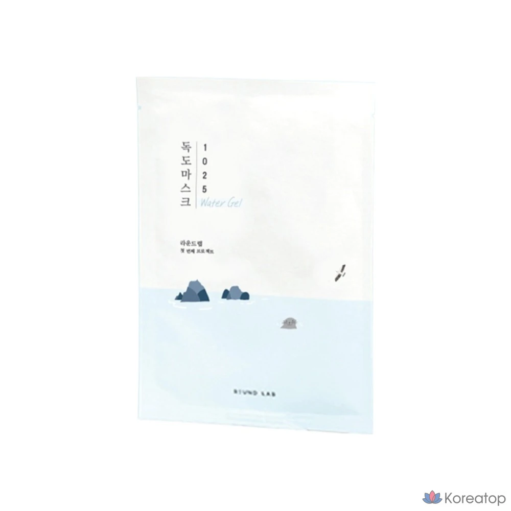 Тканевая маска для лица Round Lab 1025 Dokdo Moisturizing Water Gel Mask, 30 мл, 10 шт.