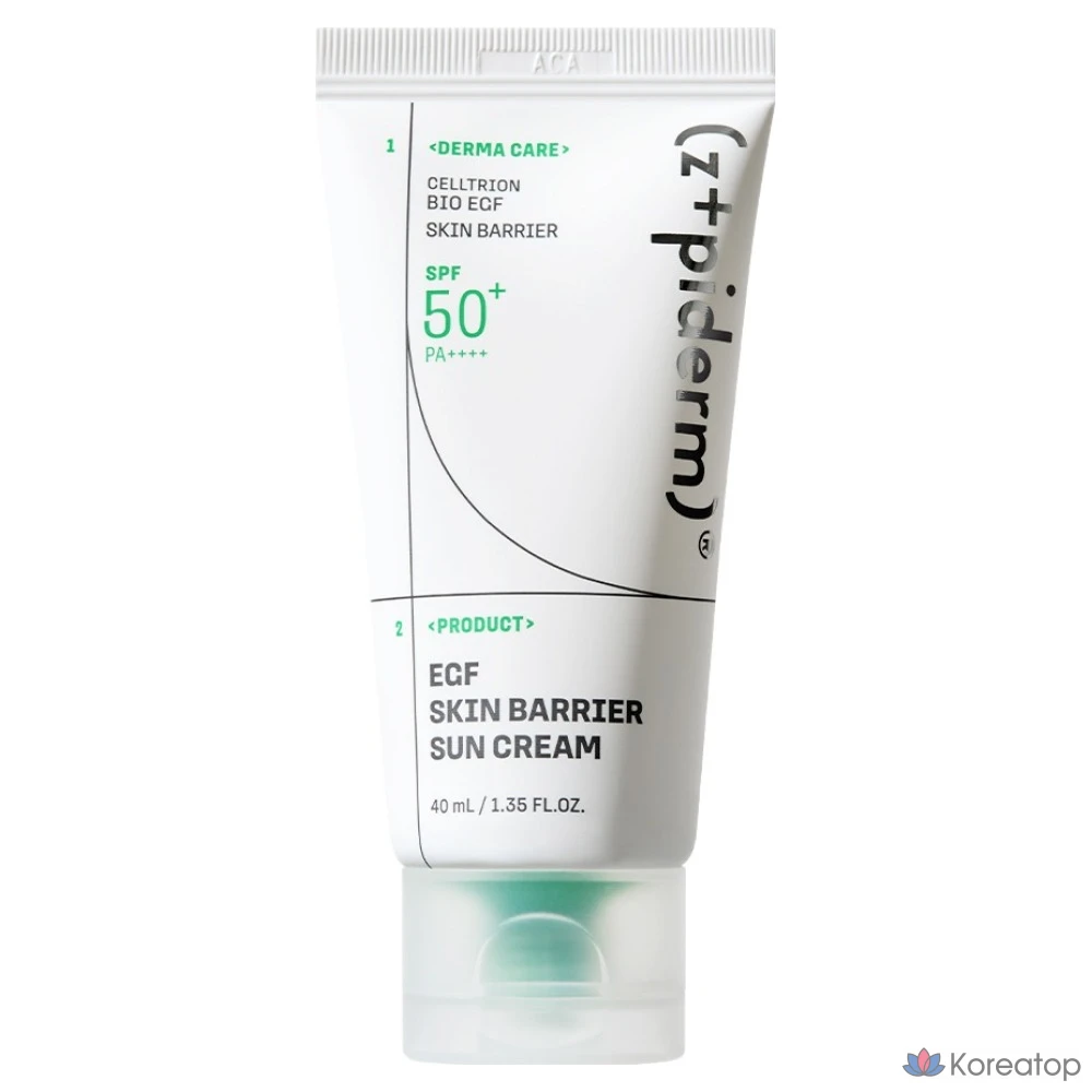 Солнцезащитный крем z+piderm Easy F Skin Barrier Sun Cream SPF50+ PA++++, 40 мл, 1 шт.