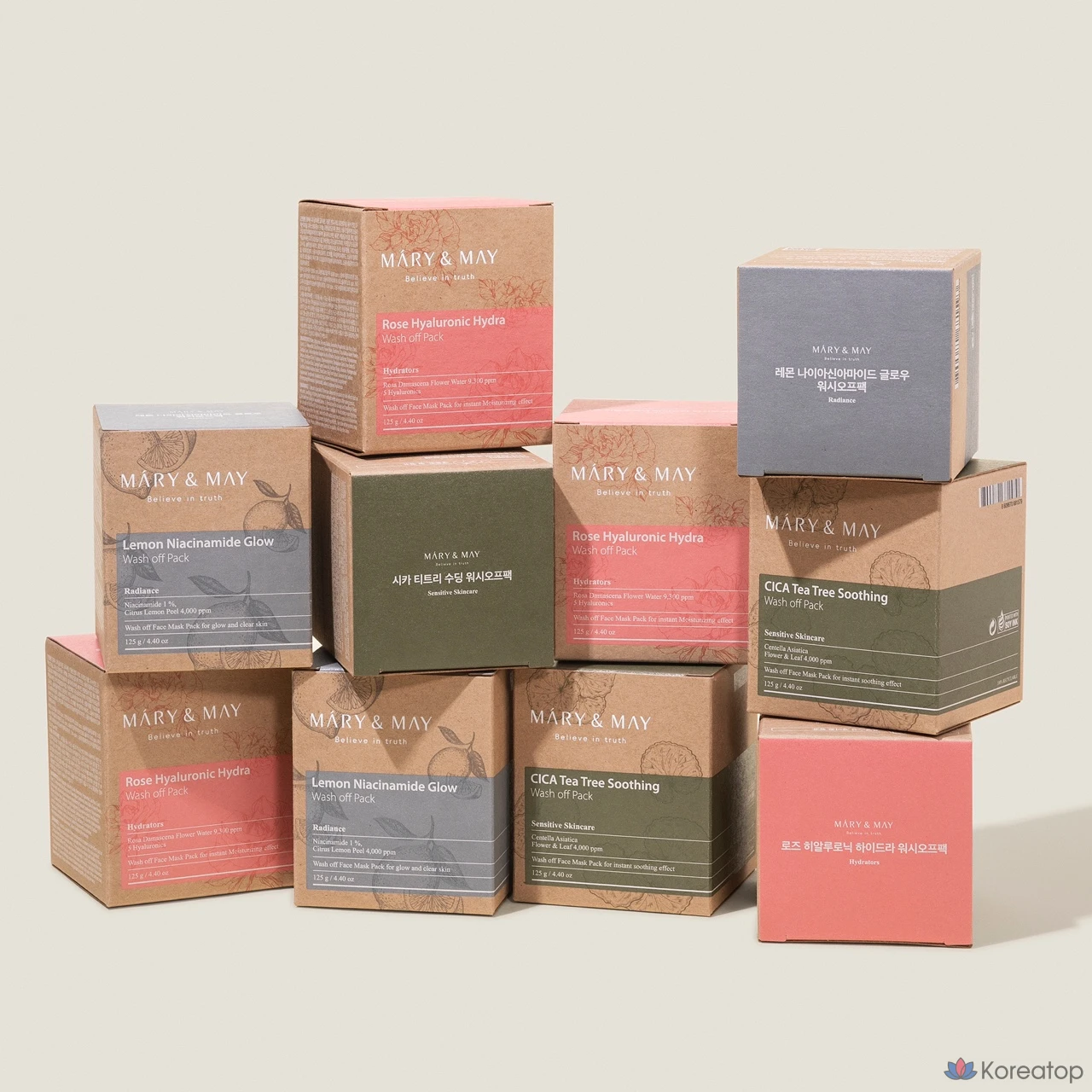 Маска для лица Mary&amp;May Rose Hyaluronic Hydra Wash-off Pack, 125 г, 1 шт.