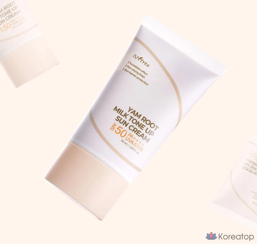 Солнцезащитный крем IsNtree Yam Milk Tone Up Sun Cream SPF50+ PA++++, 50 мл, 1 шт.