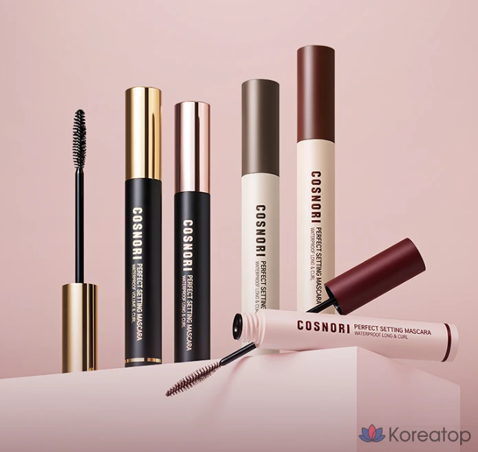 Тушь для ресниц Cosnori Perfect Setting Waterproof Long & Curl Mascara, оттенок 03 Rosy Brown, 7 мл, 1 шт., фото 5