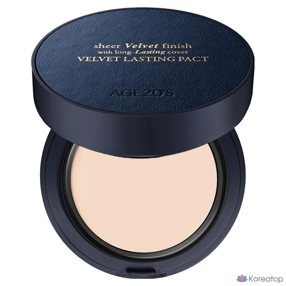 Пудра-компакт AGE 20S Velvet Lasting Mini Pact, оттенок 21C Light, 7 г, 1 шт.