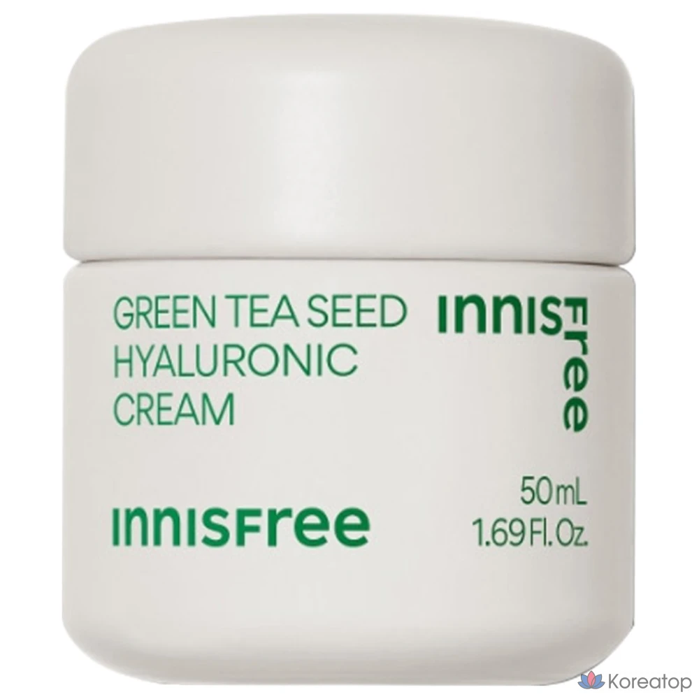 Крем Innisfree Green Tea Seed Hyaluronic Acid Moisturizing Cream, 50 мл, 1 шт.