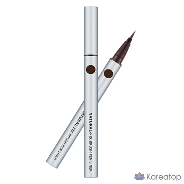 Подводка для глаз Missha Natural Fix Brush Pen Liner, оттенок Brown, 0.6 г, 1 шт.