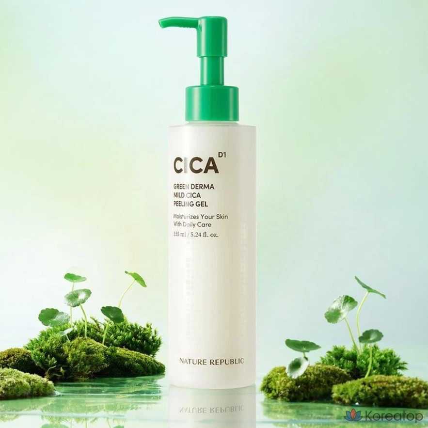 Пилинг Nature Republic Green Derma Mild Cica Peeling Gel, 155 г, 1 шт.