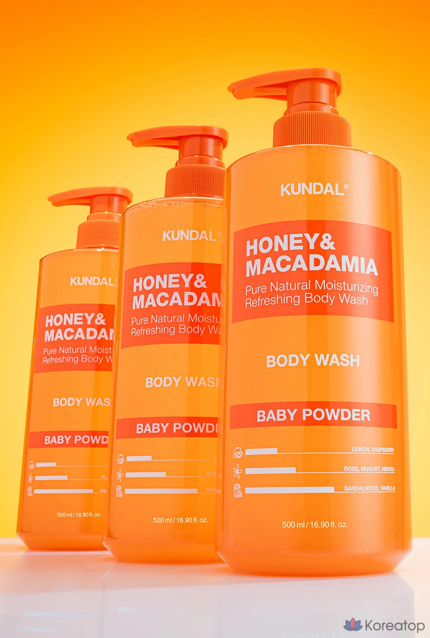 Гель для душа Kundal Pure Body Wash Baby Powder, 1.058 л, 1 шт., фото 3