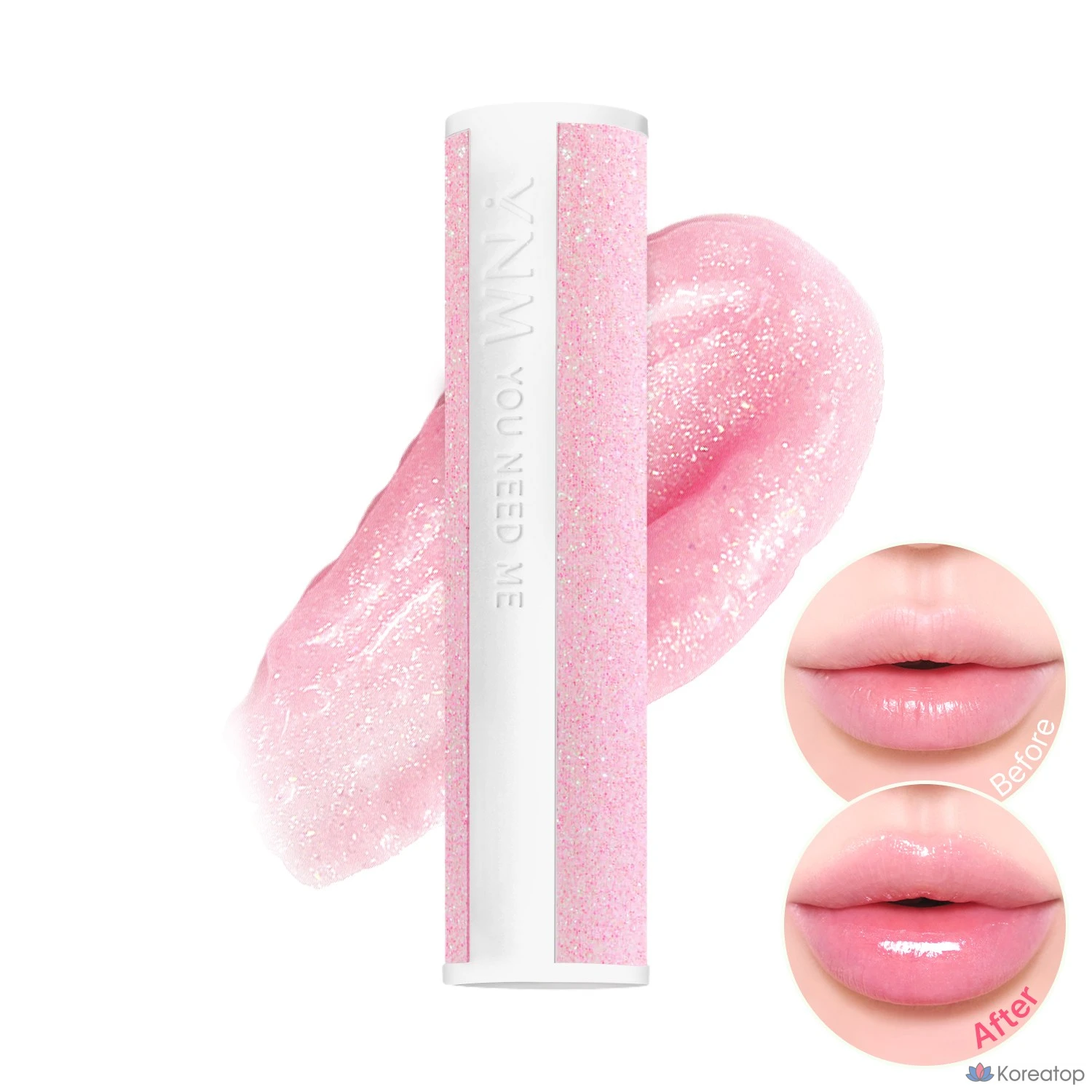 Бальзам для губ YNM Ultimate Lip Plumper, оттенок 01 Pink Sparkle, 3 г, 1 шт.