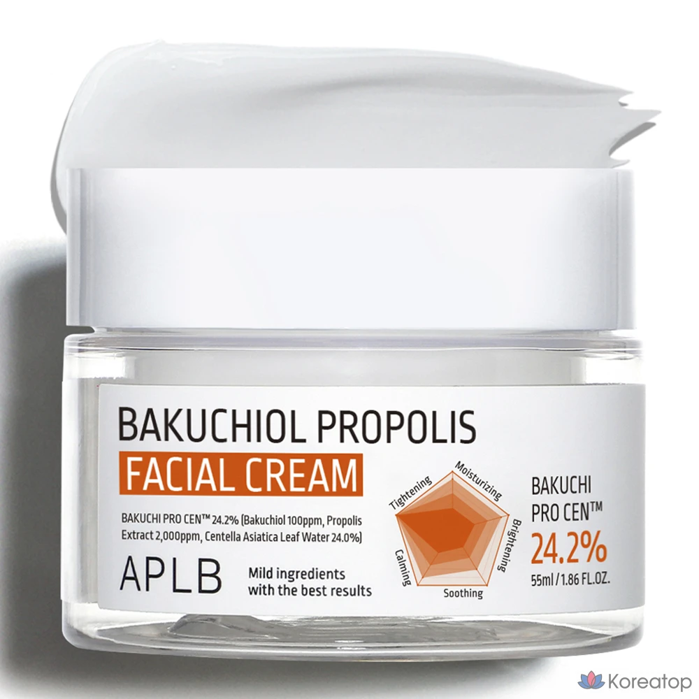 Крем для лица APLB Bakuchiol Propolis Facial Cream, 55 мл, 1 шт.