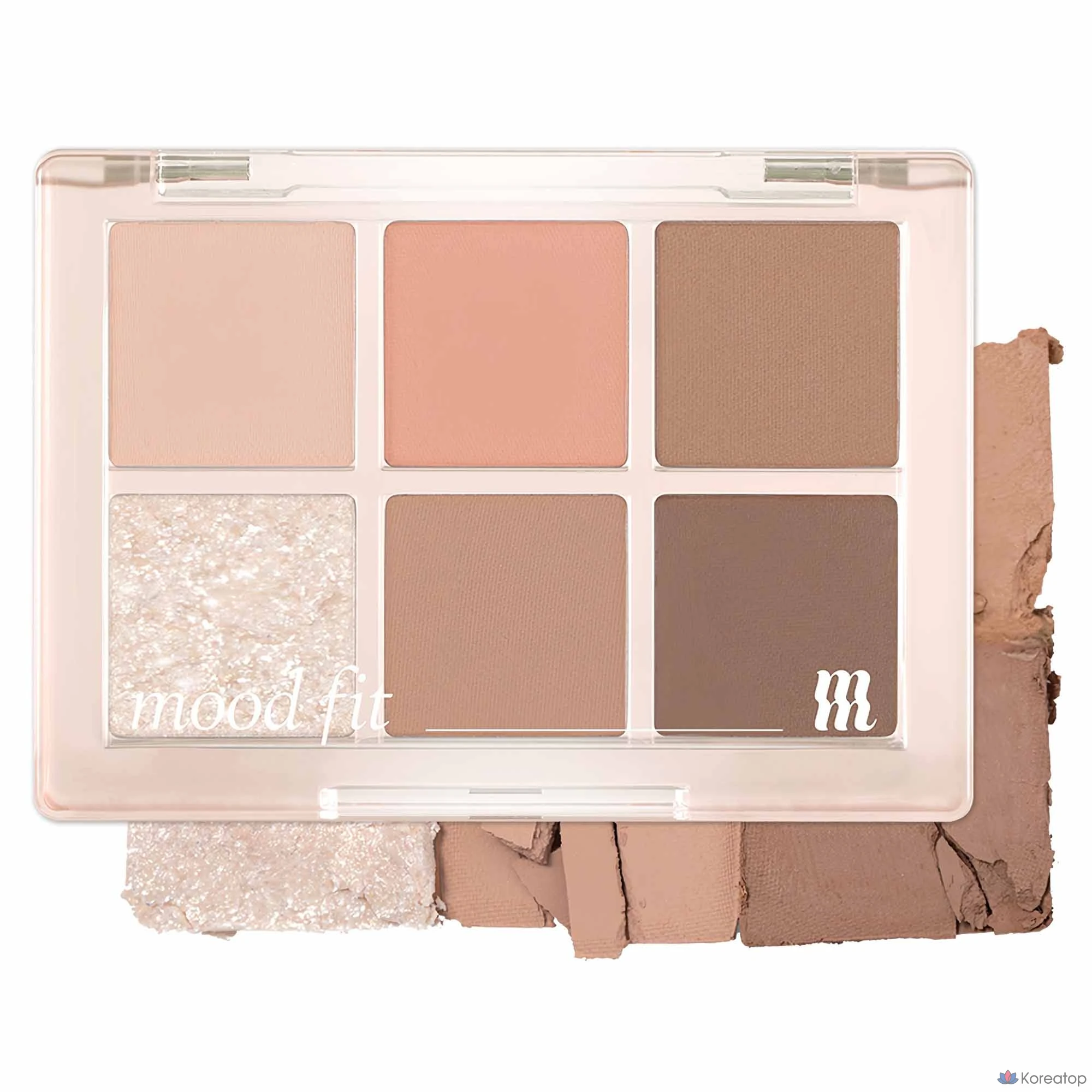 Тени для век MERZY New Mood Fit Shadow Palette, оттенок NM1 Dry Softening, 5.4 г, 1 шт.