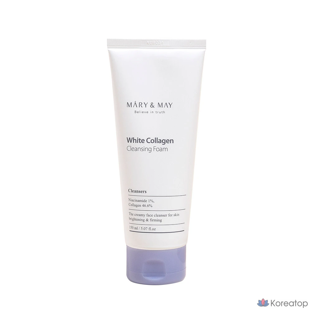 Очищающая пенка Mary&amp;May White Collagen Cleansing Foam, 150 мл, 1 шт.