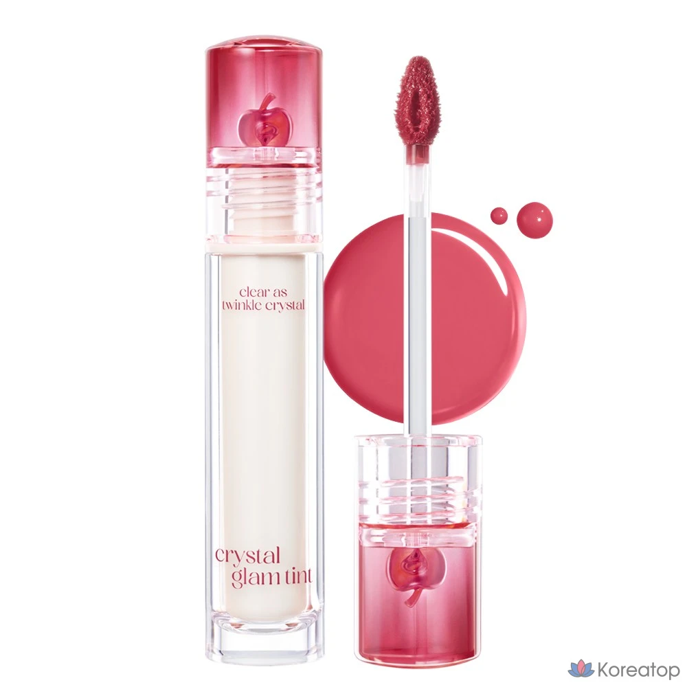 Тинт для губ Clio Crystal Glam Tint, оттенок 018 Fresh Apple, 3.4 г, 1 шт.