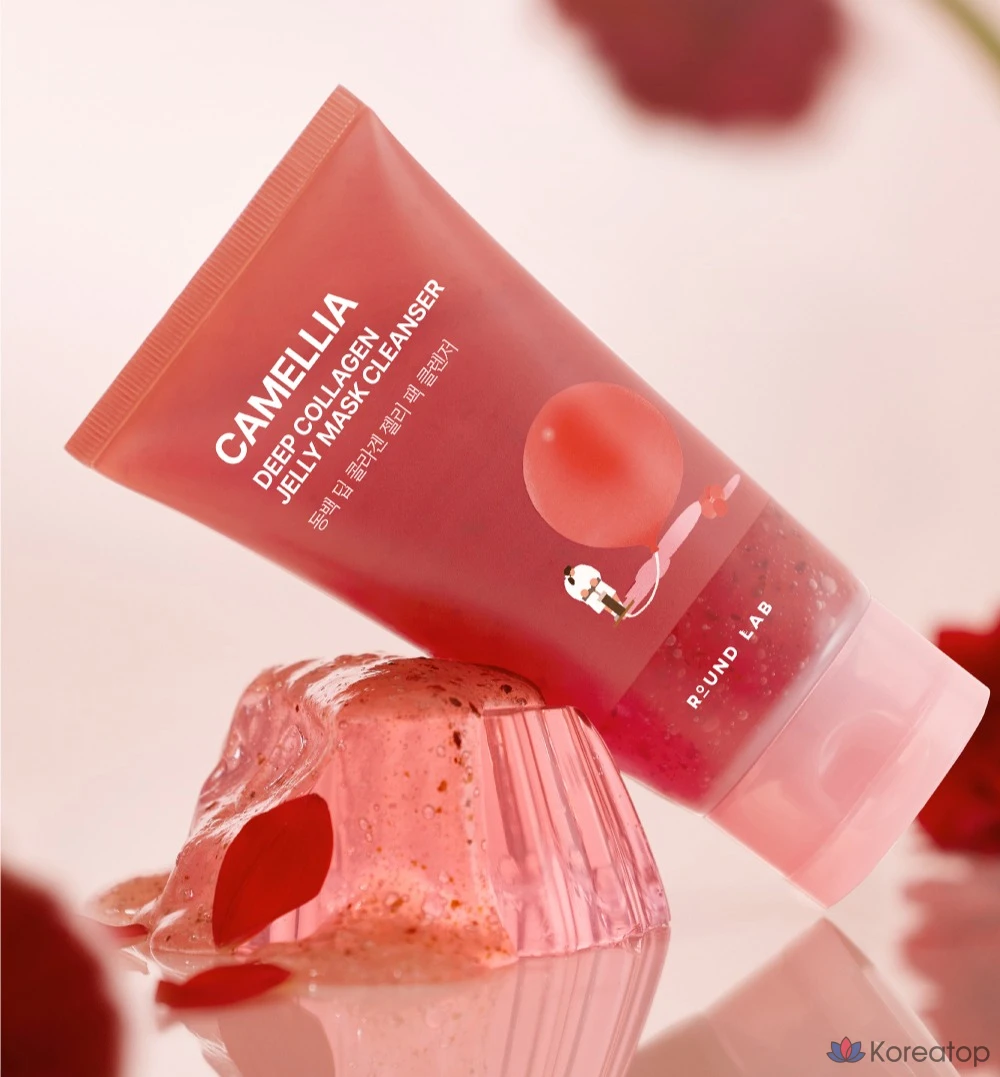 Гель-очищающее средство Round Lab Camellia Deep Collagen Jelly Pack Cleanser, 150 мл, 1 шт.