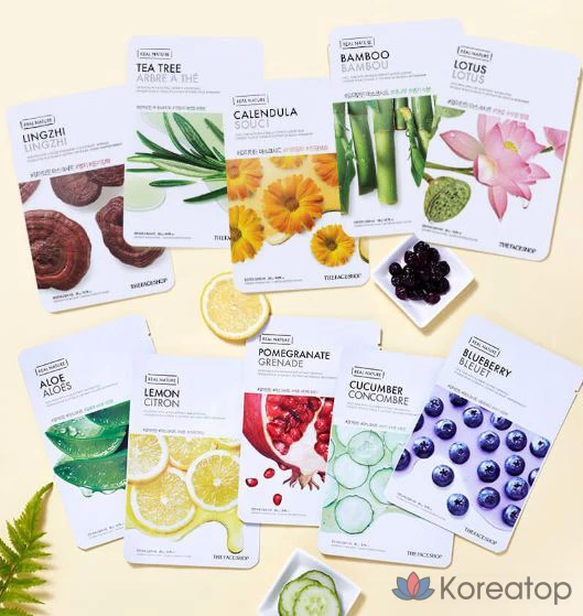 Тканевая маска для лица The Face Shop Real Nature Aloe Mask Sheet, 160 шт., фото 4