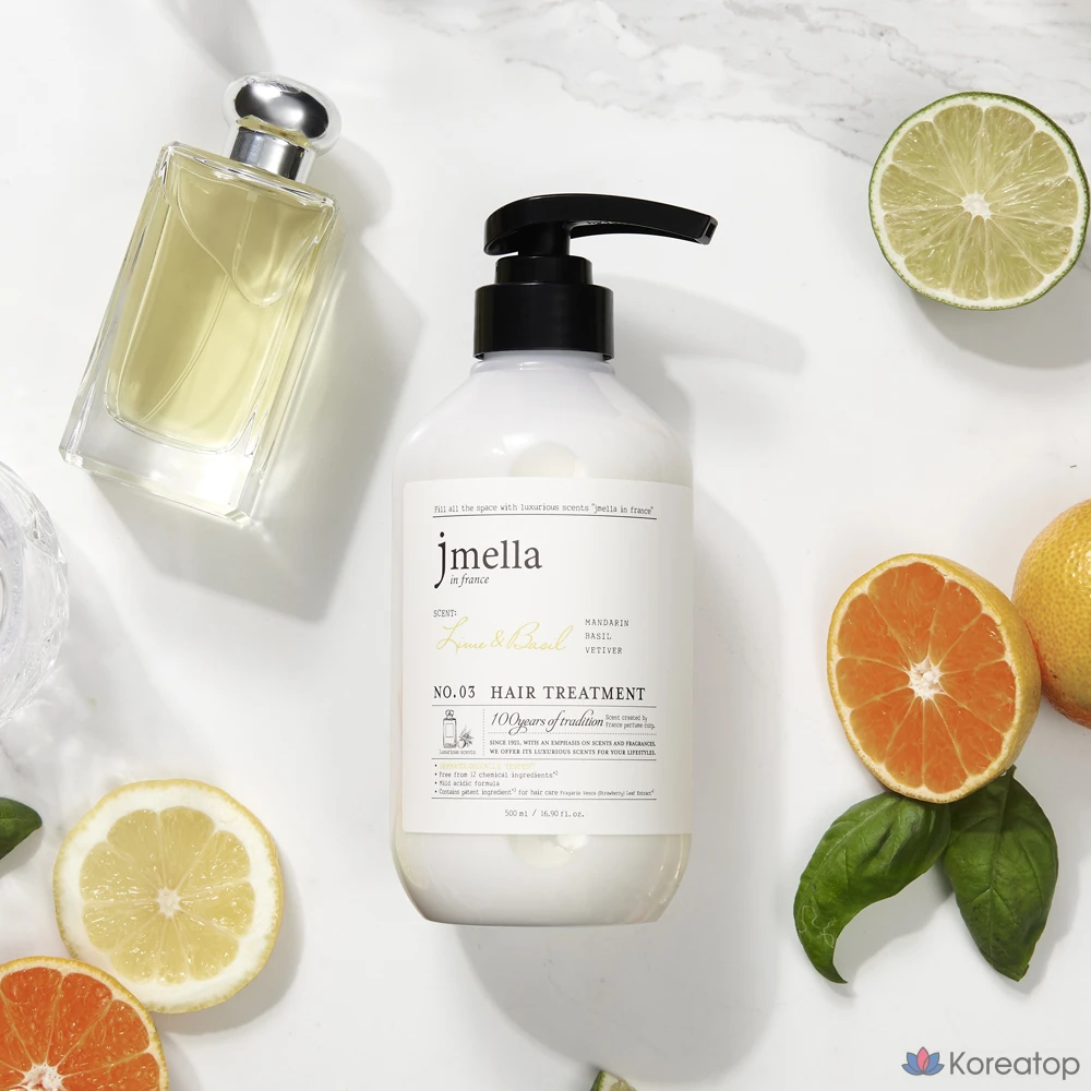 Кондиционер для волос Jmella In France Lime & Basil Hair Treatment, аромат Citrus, 500 мл, 1 шт.